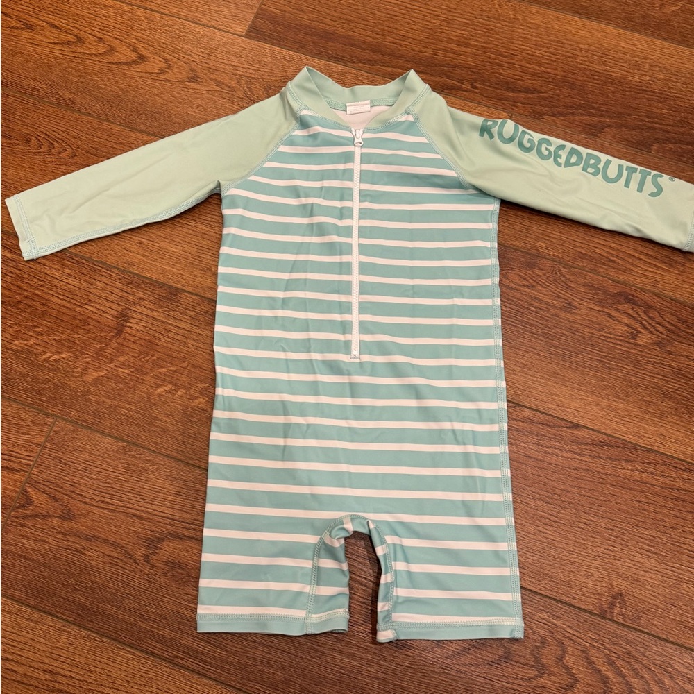 Rugged Butts Toddler One Piece Rashguard Swimsuit